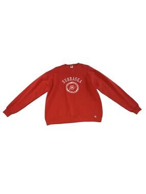 Russell Athletic Nebraska Cornhuskers Crewneck Sweatshirt Men’s XL Red USA